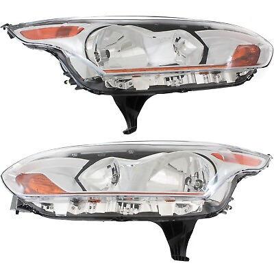 #ad Headlight For 2014 2018 Ford Transit Connect Pair Driver and Passenger Side CAPA