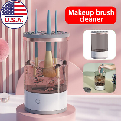 #ad Automatic Brush Cleaner Electric Makeup Brush Cleaning Machine Fast Clean Dryer