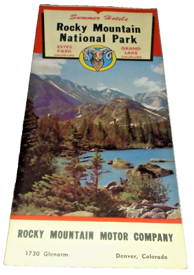 #ad 1956 ROCKY MOUNTAIN NATIONAL PARK BROCHURE
