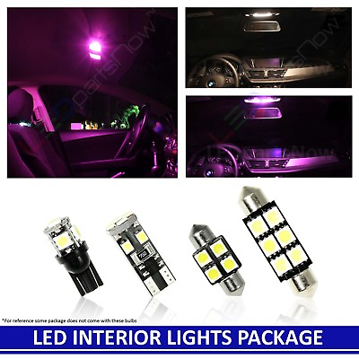 #ad PINK LED Interior Light Replacement Package Kit 06 11 Chevy HHR 11 Bulbs