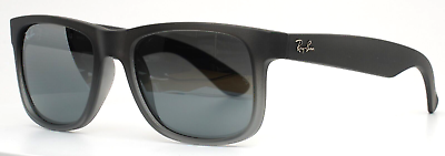 #ad RAY BAN RB4165 Justin 852 88 Grey Mens Square Mirrored Sunglasses 51 16 145 B