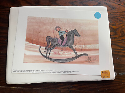 #ad P Buckley Moss My Pony 1992 Print