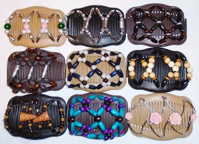 #ad Angel Wings Hair Clips 4x3.5quot; African Butterfly Magic Combs Quality S79
