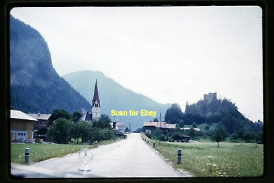 #ad Mercedes Car driving on Road in Austria in 1960 Kodachrome Slide aa 18 11b