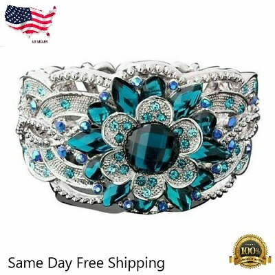 #ad 925 Silver Plated Ring Women fashion Wedding Jewelry Sz6 10 Simulated glass $3.49