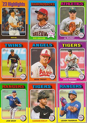 #ad 2024 Topps Heritage : SHORT PRINT SP #1 100 Low Number Pick from List