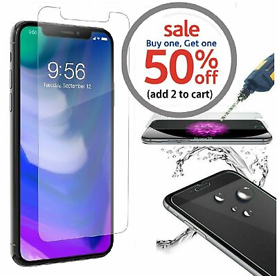 #ad For iPhone 12 11 Pro 6 7 8 Plus X XS XR XS Max Tempered Glass Screen Protector