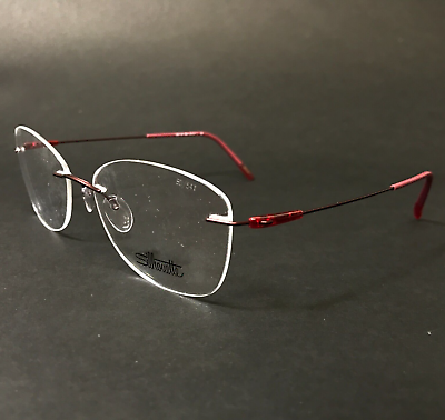 #ad Silhouette Eyeglasses Frames 5500 BD 3040 Dynamics Colorwave Red 54 19 140