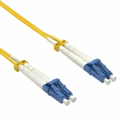 #ad 1 50m LC UPC to LC UPC Duplex Single Mode 9 125 Fiber Optic Optical Patch Cable