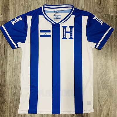 #ad HONDURAS CLASSIC JERSEY BLUE WHITE CATRACHOS COLOR ALL MENS SIZES AVAILABLE $29.99