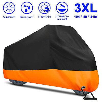 #ad Large XXXL Motorcycle Waterproof Outdoor Rain Dust Sun Cover For Harley Davidson
