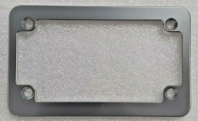 #ad Motorcycle Billet Aluminum License Plate Frame Slimline Clear Anodized
