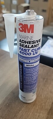 #ad 3M Marine Adhesive Sealant 4000 UV Fast Cure 06580 WHITE 10 Oz Deck amp; Hardware
