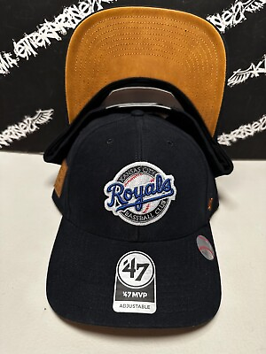 #ad NWT #x27;47 Brand Kansas City Royals Baseball Club Retro Cooperstown Snapback Hat