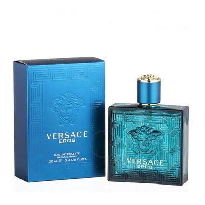 #ad Versace Eros by Gianni Versace 3.4 oz 100ml EDT Cologne for Men New In Box
