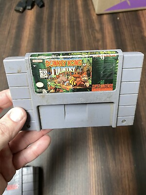#ad Donkey Kong Country Super Nintendo SNES Authentic Game Cart Only Tested Working $20.00