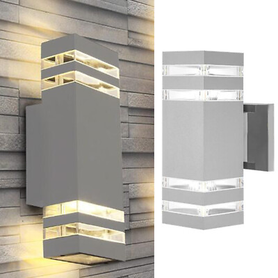 #ad Modern Exterior LED Wall Light Sconce Outdoor Lights Porch Up Down Fixtures HOT
