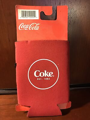 #ad Coca Cola Atlanta Home Of Coke Koozie New On Card
