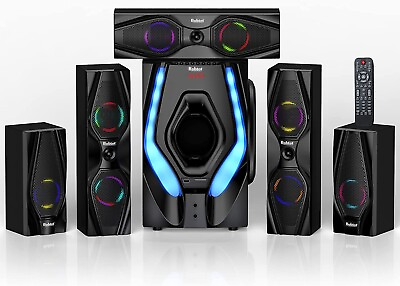 #ad 5.1 Surround Sound System 10quot; Sub Home Theater Bluetooth Stereo Speakers for TV