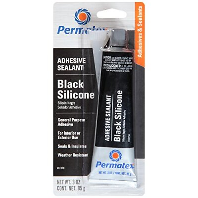 #ad Permatex 81158 Black Silicone Adhesive Sealant 3 oz. Tube Pack of 1