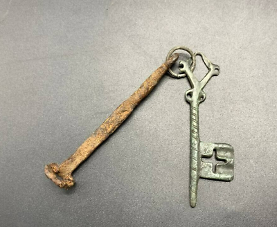 #ad Antique Iron and Bronze Keys of Kievan Rus Vikings 9 14th century AD