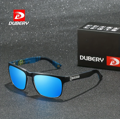 #ad DUBERY Men Women Polarized Sport Square Sunglasses Classic Driving Glasses D730