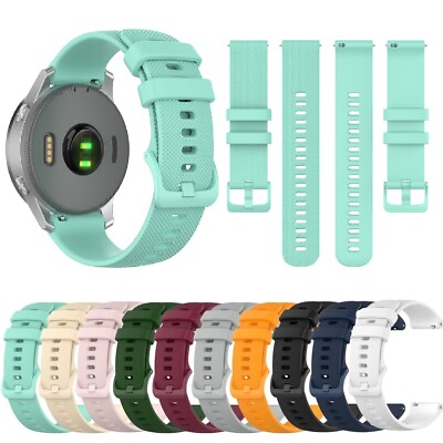 #ad Silicone Strap For Garmin Watch Band Vivoactive 4 4S 3 Venu 2 2S forerunner245