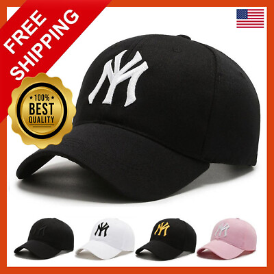 #ad Cotton Baseball Cap Washed Adjustable Hat Polo Style Plain Solid men women new $18.99