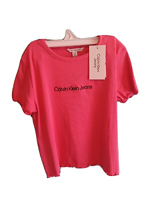 #ad Calvin Klein Girls 12 14 T shirt