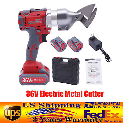 #ad 36V Electric Metal Cutter Power Cutting Shears Sheet Shear Heavy Duty Tool 600W