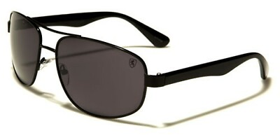 #ad Mens Aviator Sunglasses 46MM Modern Frame Retro Brow Bar Dark Casual 400 UV Khan