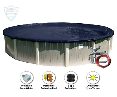 #ad Buffalo Blizzard Round Above Ground Swimming Pool Winter Covers Various Sizes