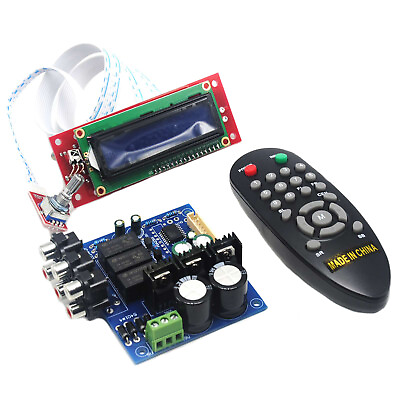 #ad PGA2311 Stero Volume Preamp Remote Control Preamplifier Board with LCD for DIY