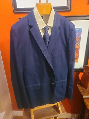 #ad Bonobos Blue 100% Sport Coat Jacket New Without Tags Standard Fit 46 Regular