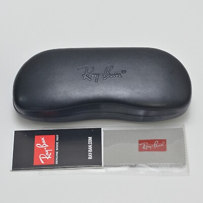 #ad Ray Ban Eyeglasses Clamshell Hard Case w Cleaning Cloth amp; Box