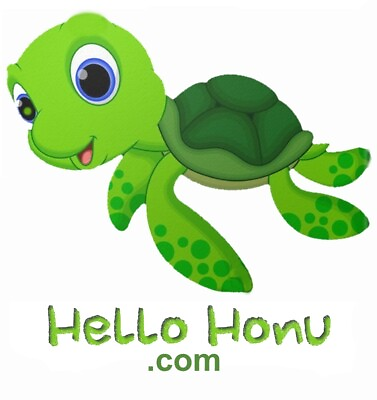 #ad HELLO HONU HelloHonu.com DOMAIN NAME Hawaii Green Sea Turtle Spiritual Energy
