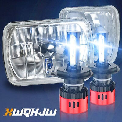 #ad Pair 7x6quot; 5X7quot; LED Sealed Headlights Beam For INTERNATIONAL 4700 4900 8100 9900