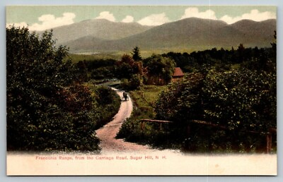 #ad Carriage Road Sugar Hill New Hampshire Postcard c1907