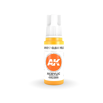#ad AK Interactive 3rd Gen Acrylic Clear Yellow 17ml