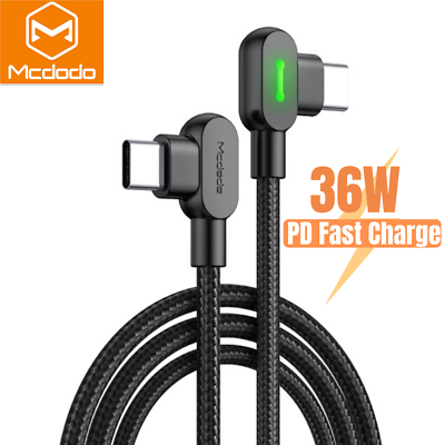 #ad Mcdodo 90 Degree USB C Type C Cable 36W PD Fast Charger For iPhone 12 11 Pro XR