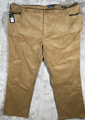 #ad NWT Polo Ralph Lauren Corduroy Pants Cord Stretch Classic Men $125 Brown 58Bx32