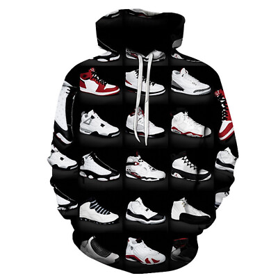 #ad Basketball Sneaker Shoe Hip Pop Sports Hoodie Sweatshirt Sweater Pullover Jacket