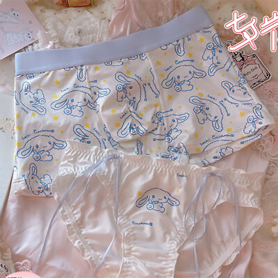 #ad Japanese women cartoon briefs couple underwear cute Panties Underpants new