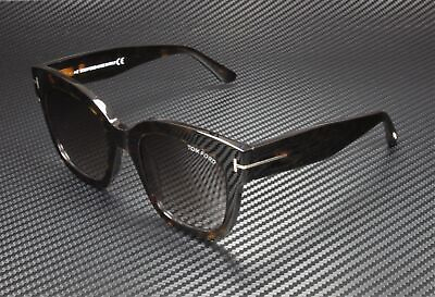 #ad Tom Ford Beatrix 02 FT0613 52T Dark Havana Grad Bordeaux 52mm Women#x27;s Sunglasses
