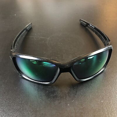 #ad Oakley Straightlink Sunglasses Black Green OO9336 05 Outdoor Casual Adult Mens