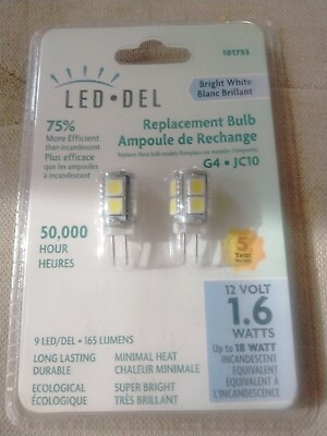 #ad LED DEL Replacement Bulb 2 Pack 101753 RV Supplies New