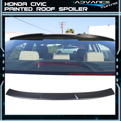 #ad For 16 21 Civic Sedan Rear Roof Spoiler OE Painted #NH830M Lunar Silver Metallic