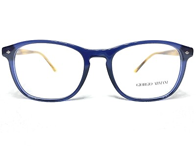 #ad NEW Giorgio Armani AR7003 5358 Mens Blue Square Eyeglasses Frames 52 18 145
