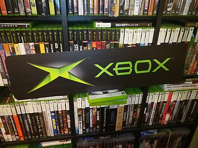 #ad Xbox Display Microsoft Xbox Aluminum Sign Xbox Original 6quot;x24quot;.