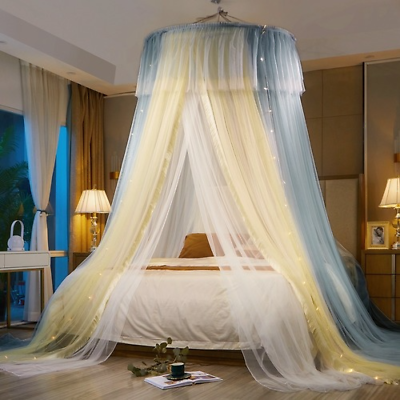 #ad Princess Mosquito Net Hung Dome Thicken Yarn Bed Valance Anti mosquito Bed Cover